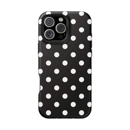 White Polka Dots iPhone Case