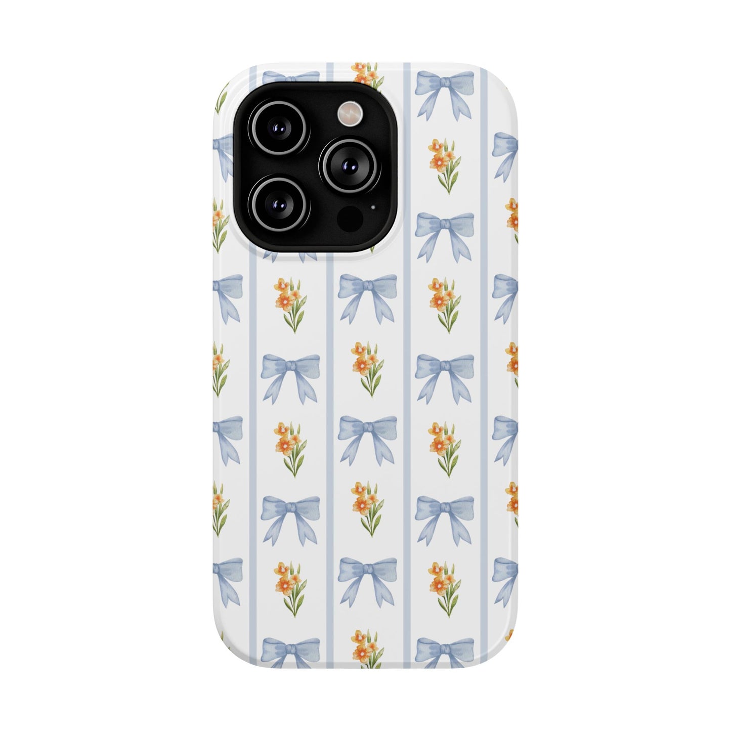 Blue Bows iPhone Case