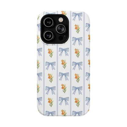 Blue Bows iPhone Case