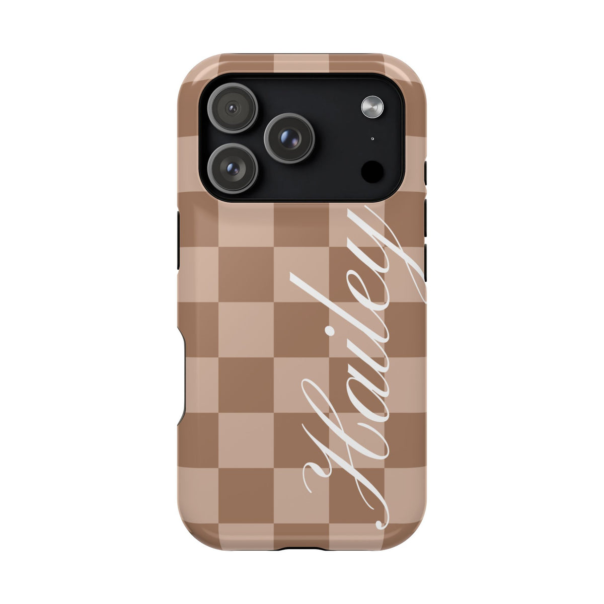 Custom Toffee Checkered iPhone Case