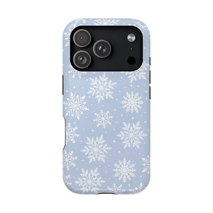 Blue Snowflakes iPhone Case