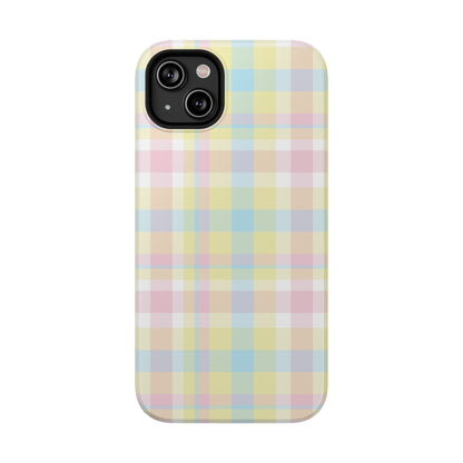Buttercream Plaid iPhone Case