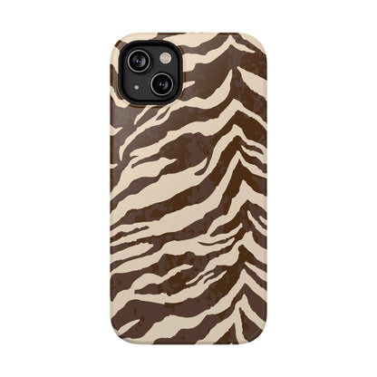 Brown Zebra iPhone Case
