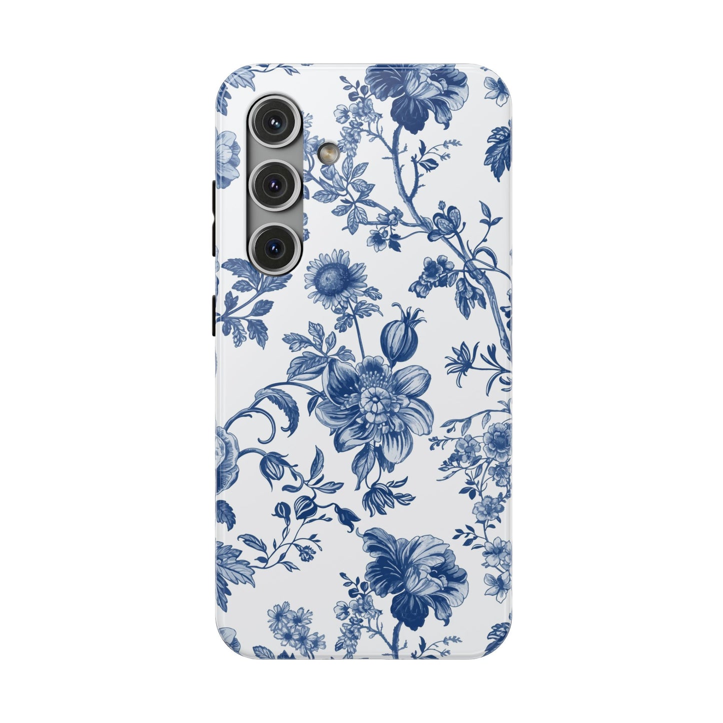French Navy Toile Samsung Case