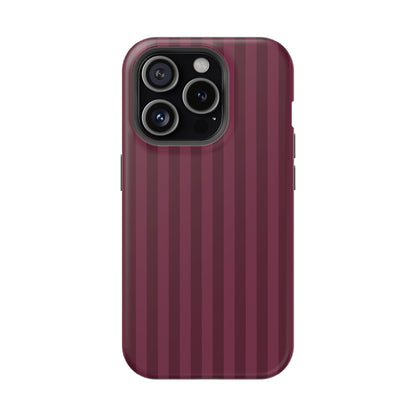 Plum Stripes iPhone Case