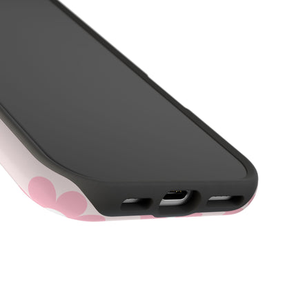 Light Pink Retro Flowers iPhone Case