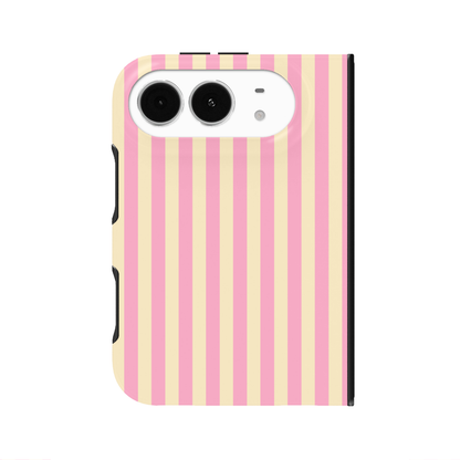 Lemon Sugar Stripes iPhone Case