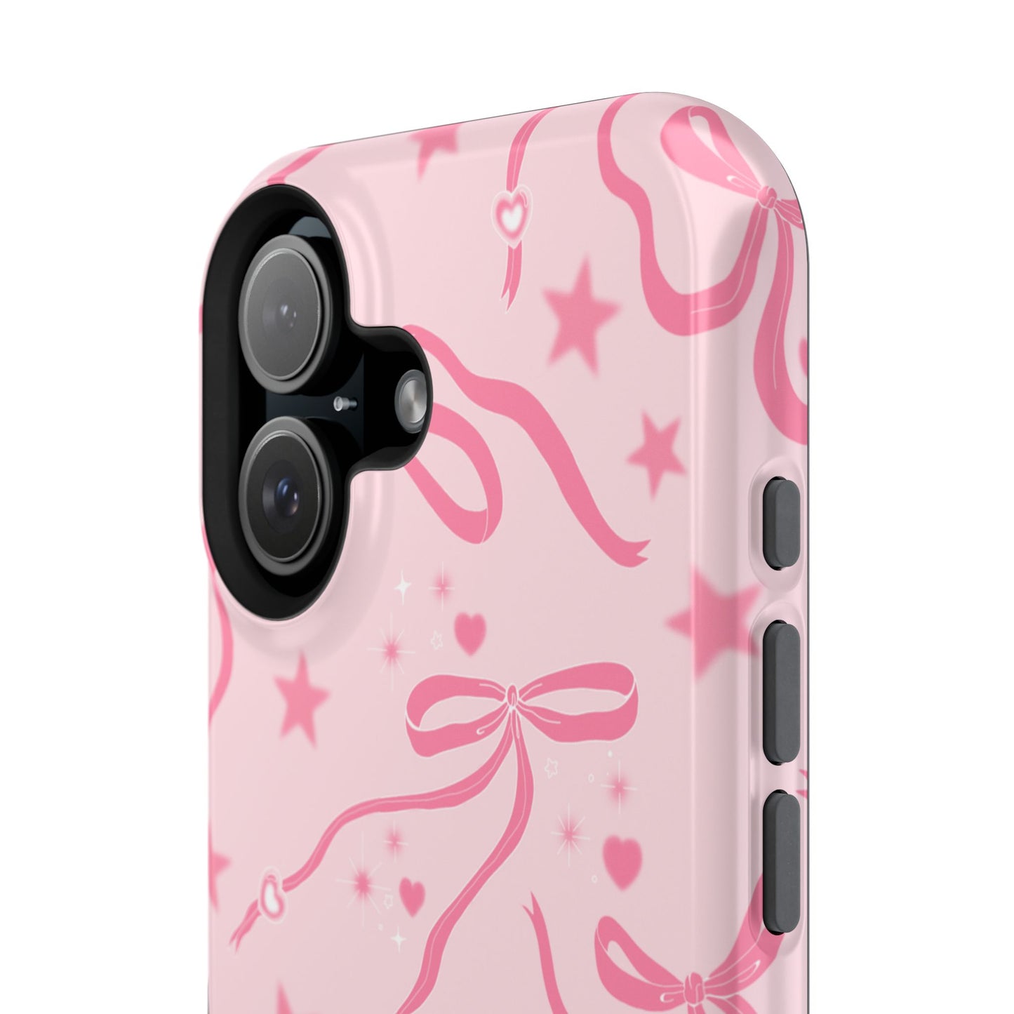 Pink Cosmic Bows iPhone Case