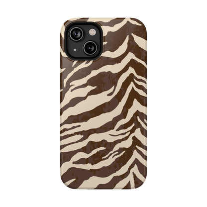 Brown Zebra iPhone Case