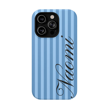 Personalized Seaside Stripes iPhone Case