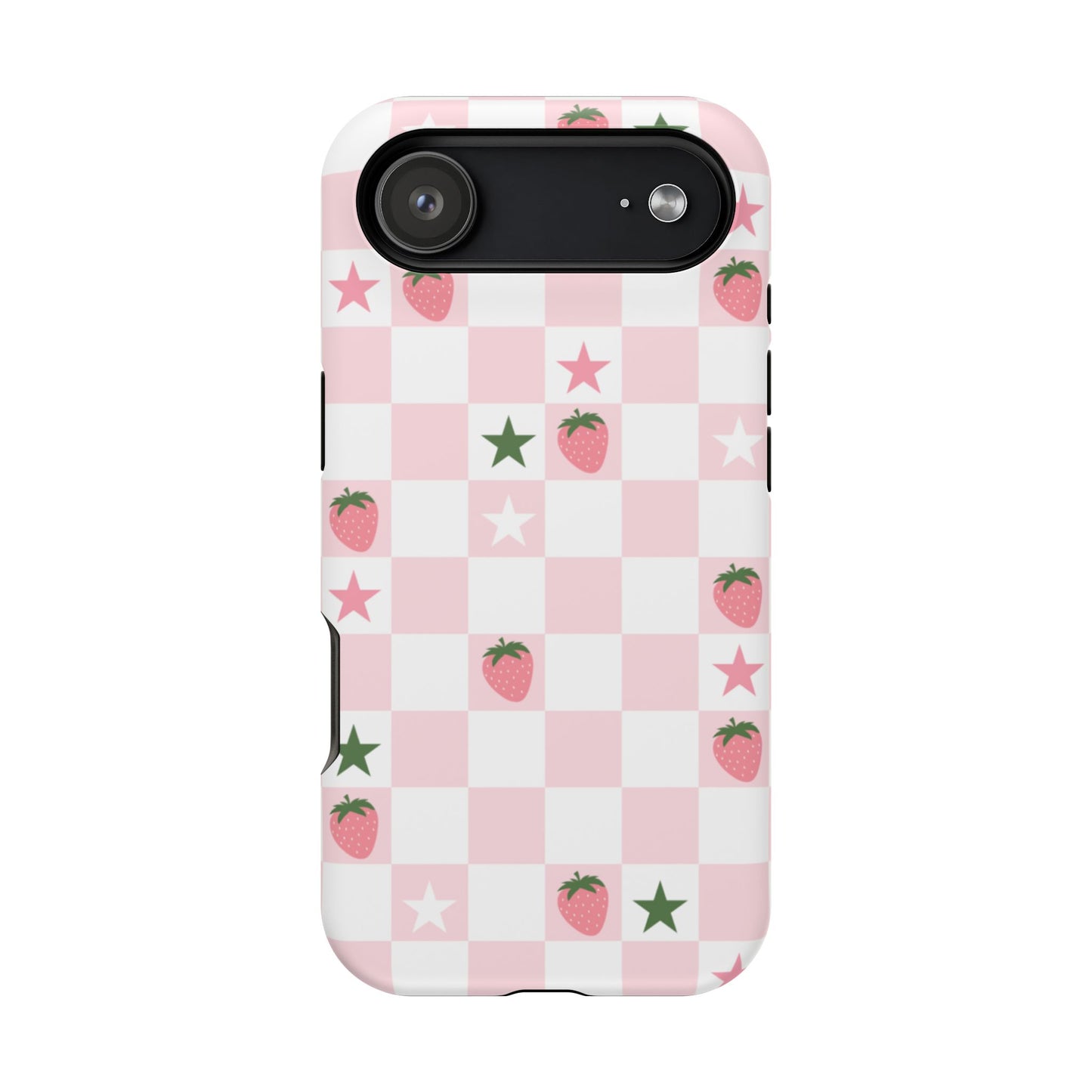 Strawberry Check iPhone Case