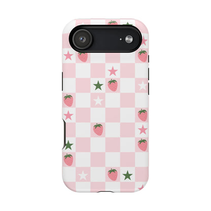 Strawberry Check iPhone Case