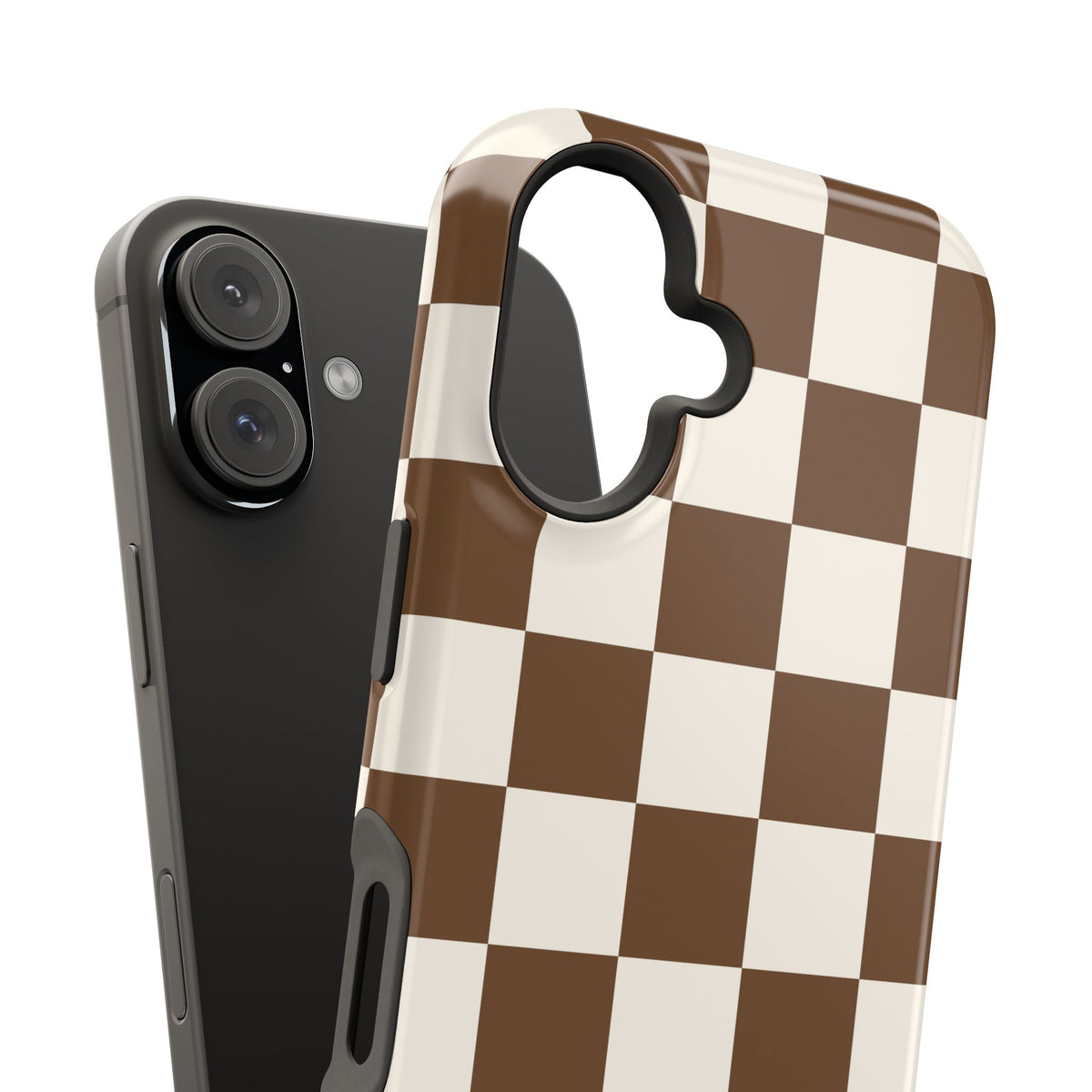 Brown Checkered iPhone Case from Stella Cases