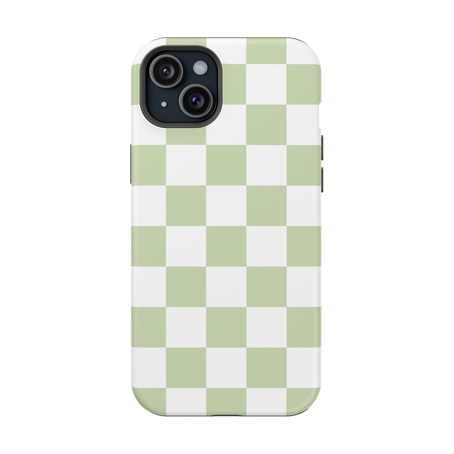 Pastel Green Checkered iPhone Case