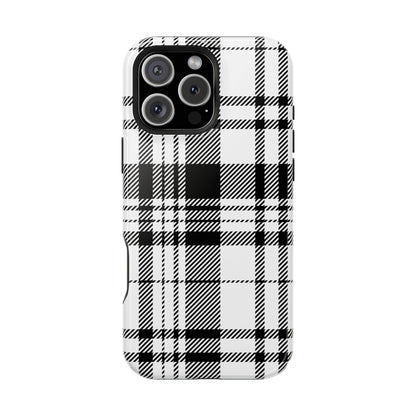 Black Plaid iPhone Case