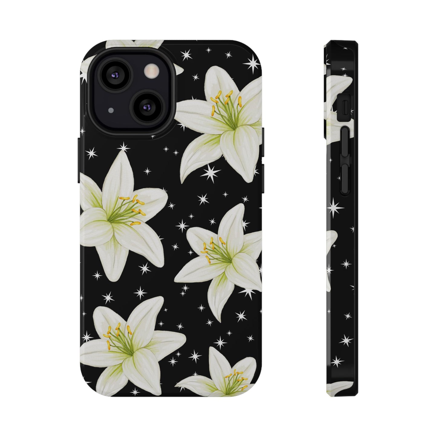 Tiger Lilies & Stars iPhone Case
