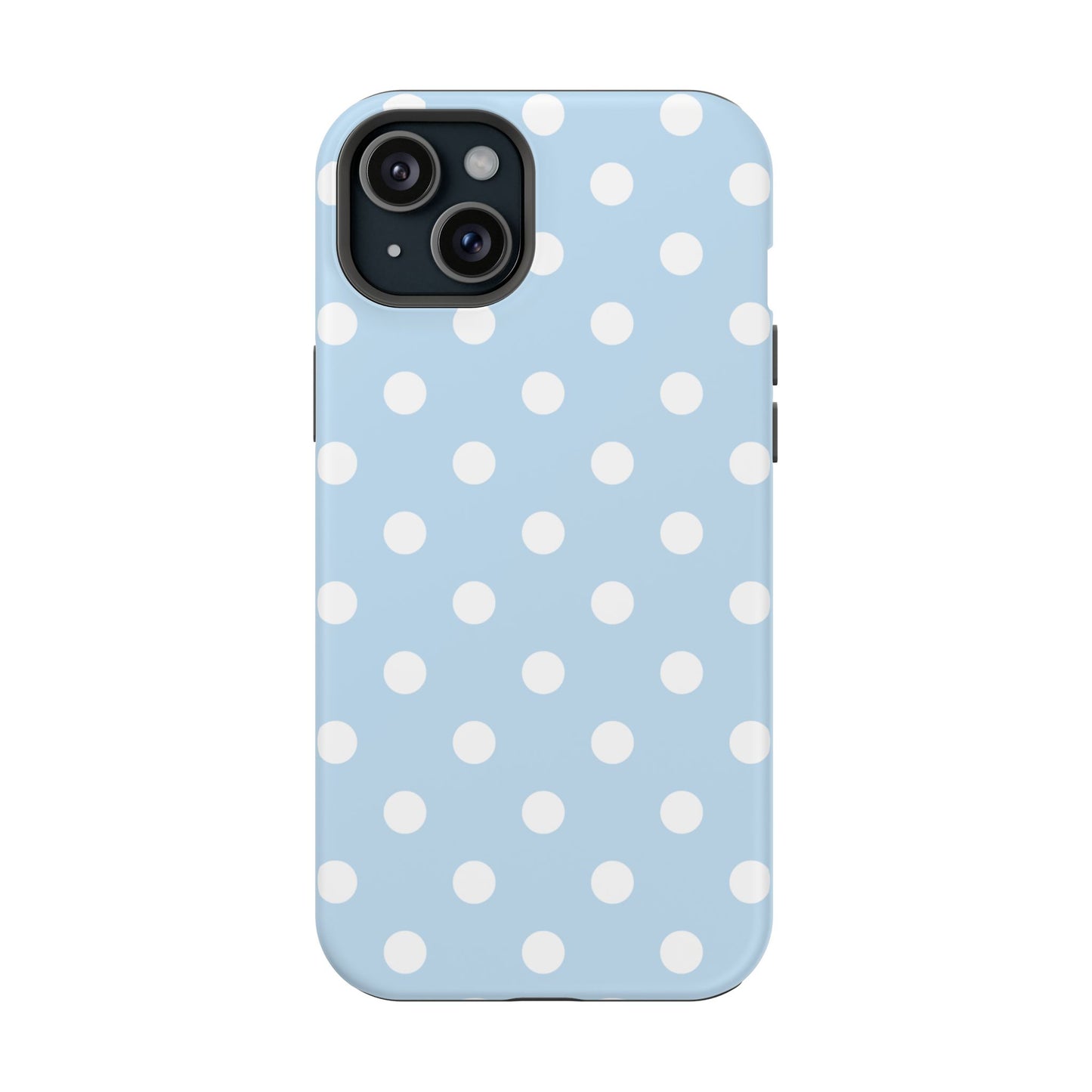 Blue Candy Polka Dots iPhone Case