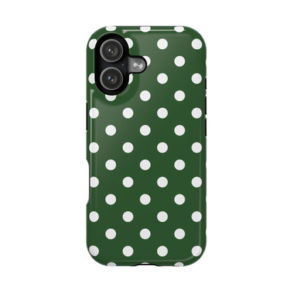 Green Polka Dots iPhone Case