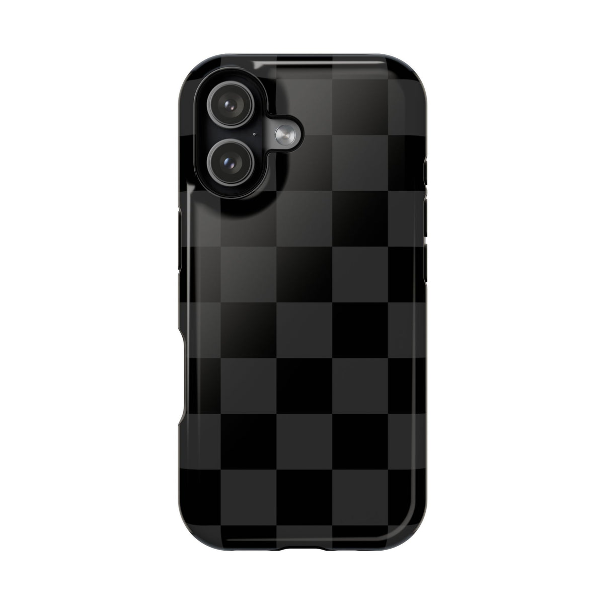 Black Checkered iPhone Case