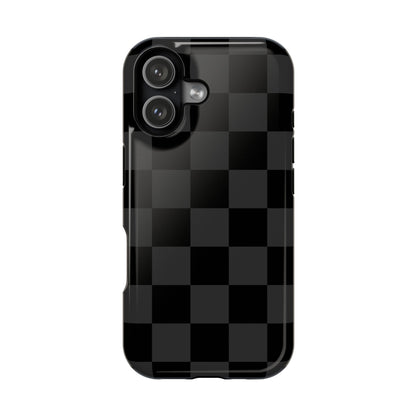 Black Checkered iPhone Case