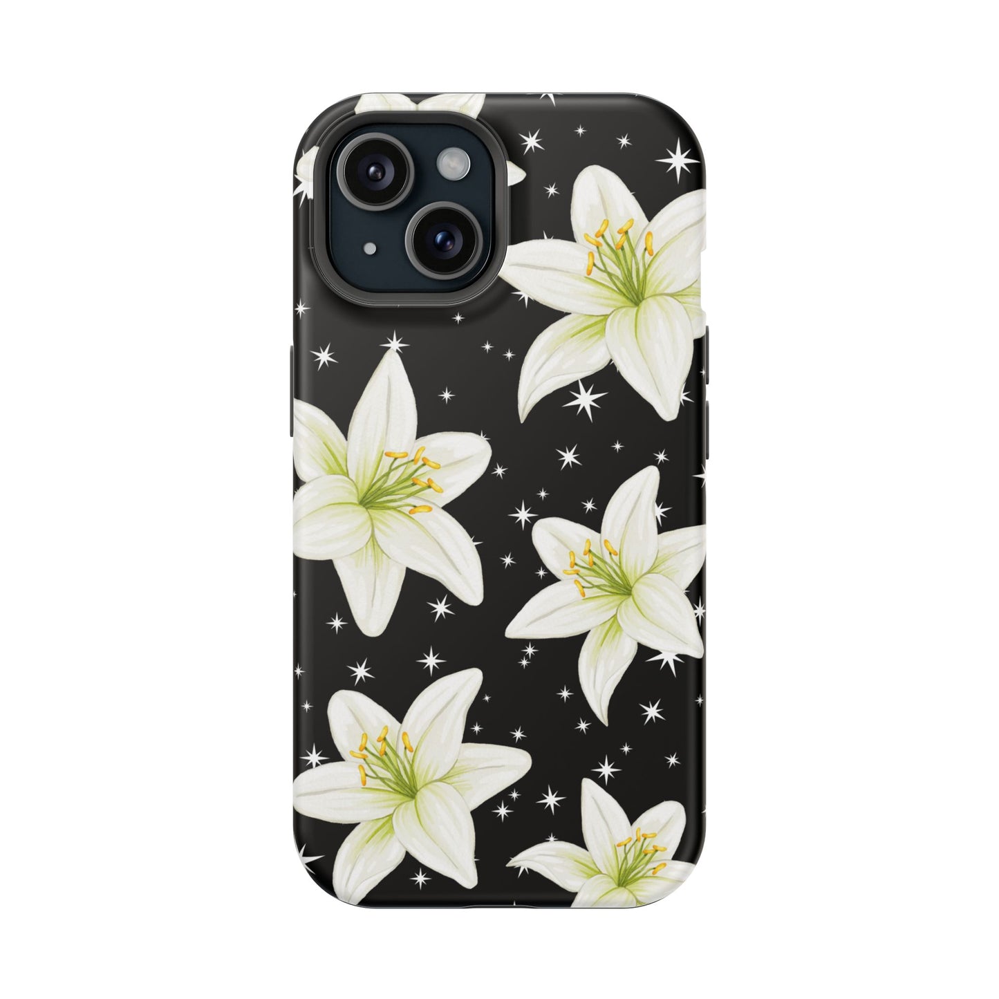 Tiger Lilies & Stars iPhone Case