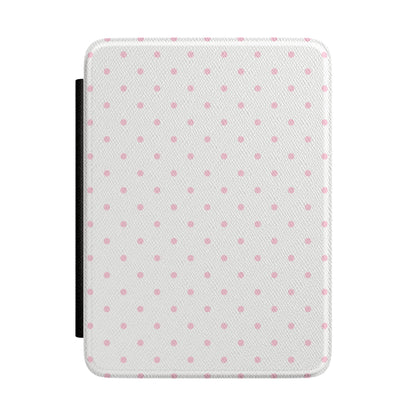 Pink Clouds Mini Dots Kindle Case