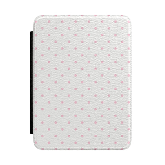 Pink Clouds Mini Dots Kindle Case