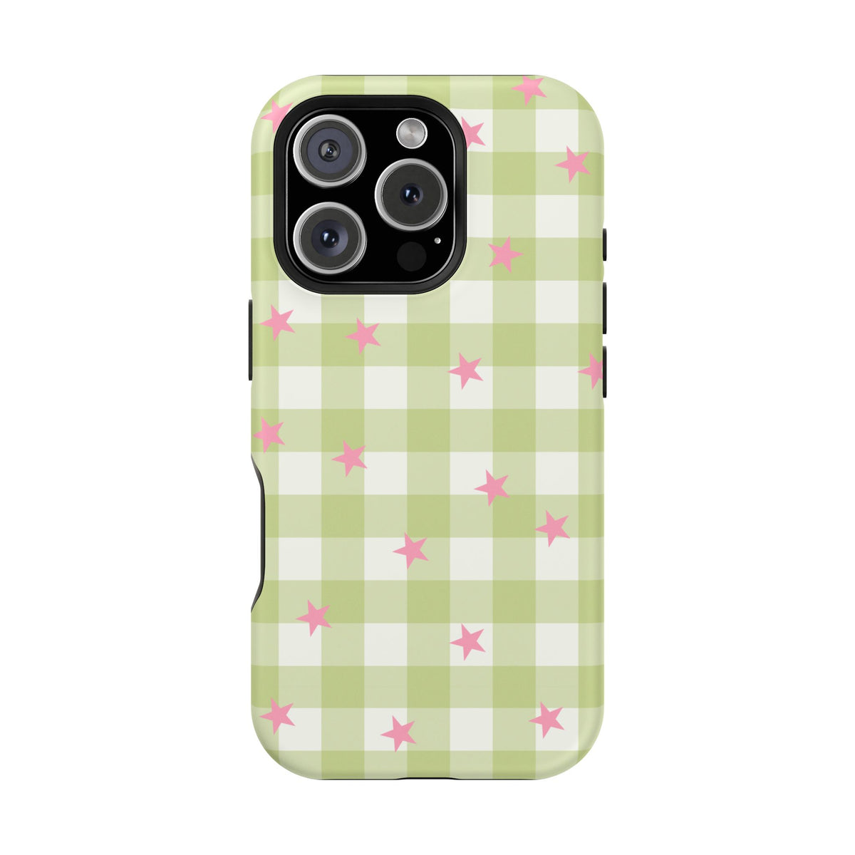 Lucky Star Gingham iPhone Case