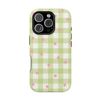 Lucky Star Gingham iPhone Case
