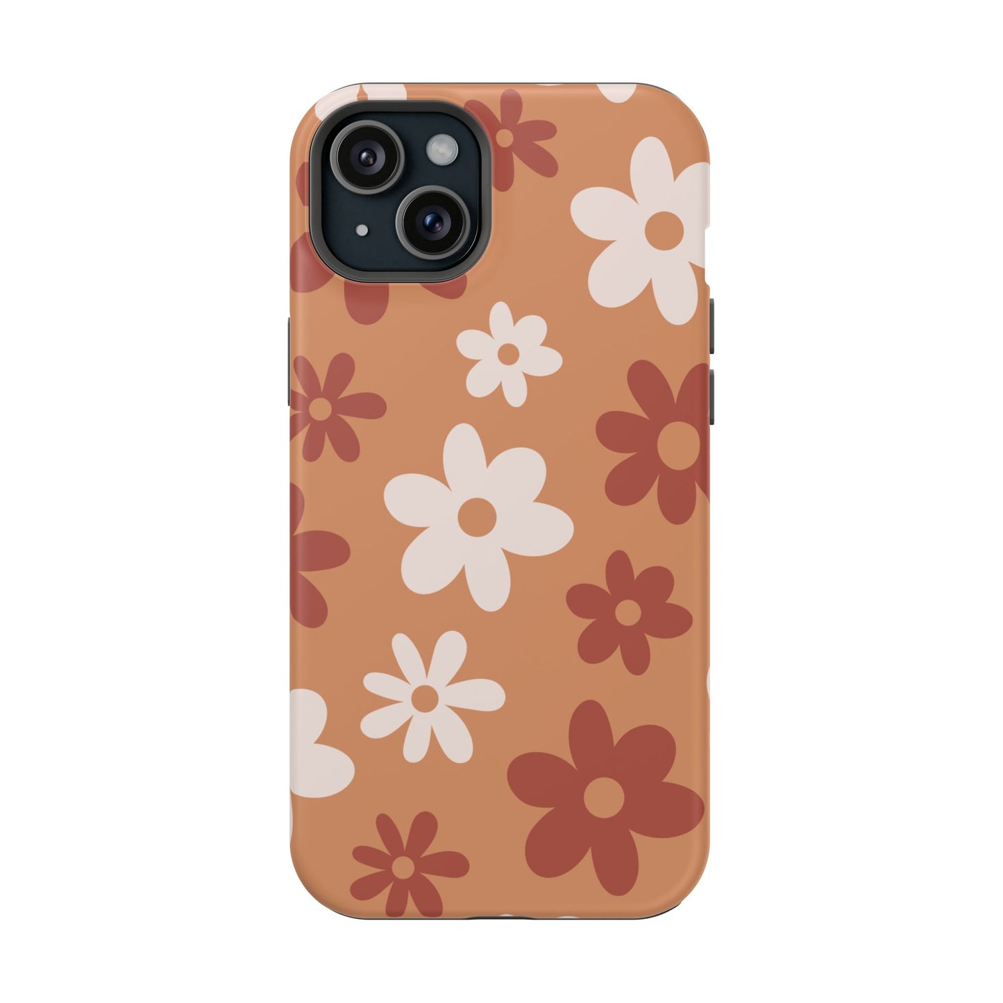 Brown Flower Power iPhone Case