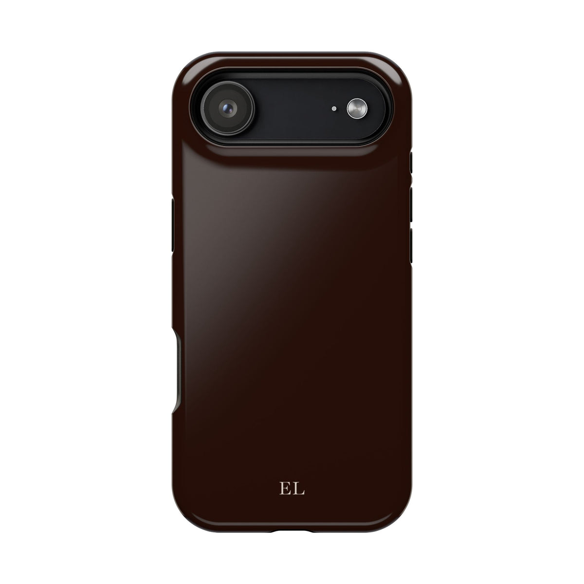 Custom Initials Mocha iPhone Case