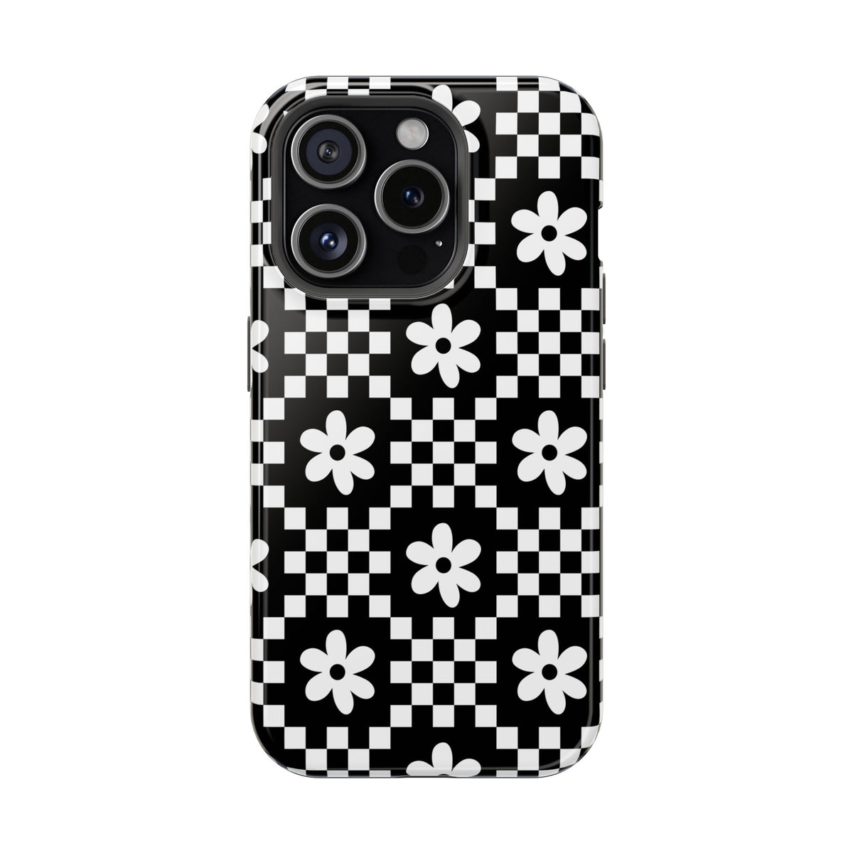 Checkerboard Daisy iPhone Case from Stella Cases