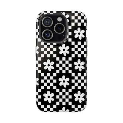 Checkerboard Daisy iPhone Case from Stella Cases