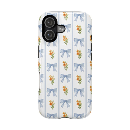 Blue Bows iPhone Case