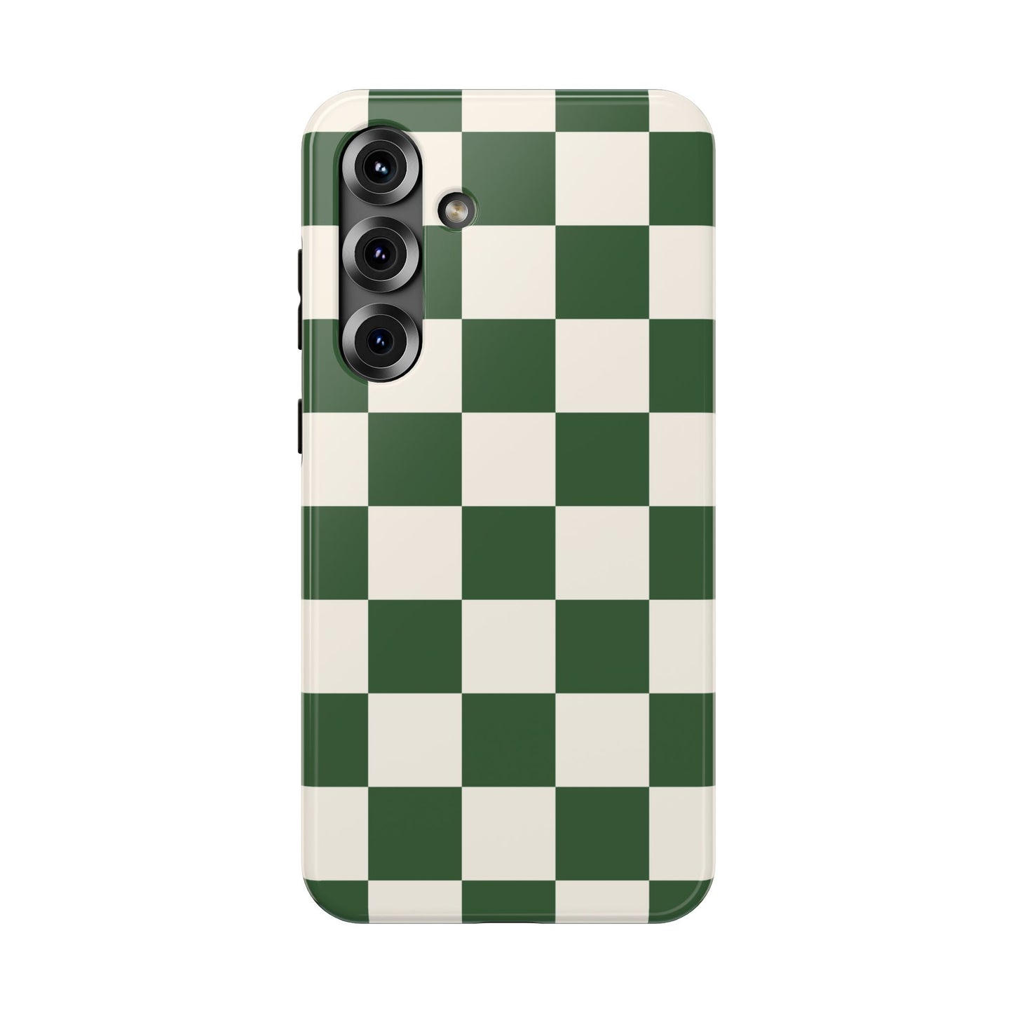 Green Checkered Samsung Case