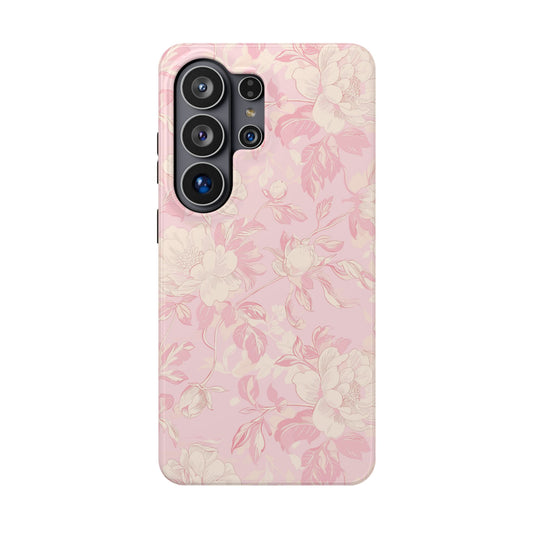 Pretty Pink Toile Samsung Case