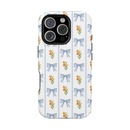 Blue Bows iPhone Case