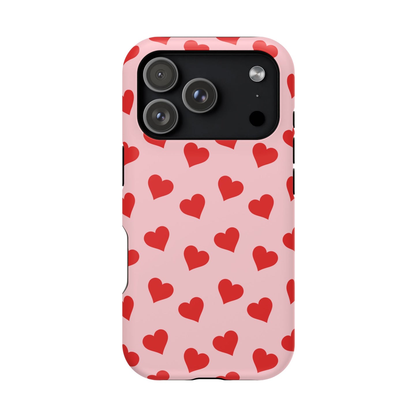 Red & Pink Heart Mania iPhone Case