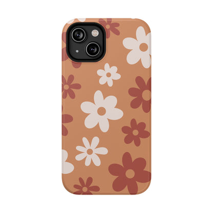 Brown Flower Power iPhone Case