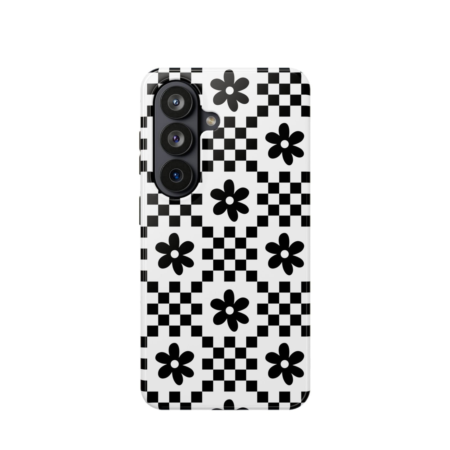 Monochrome Daisy Samsung Case