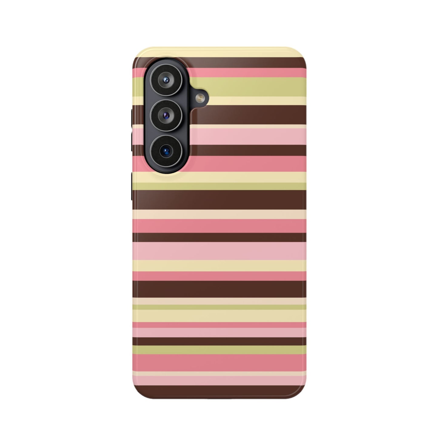Strawberry Matcha Stripes Samsung Case