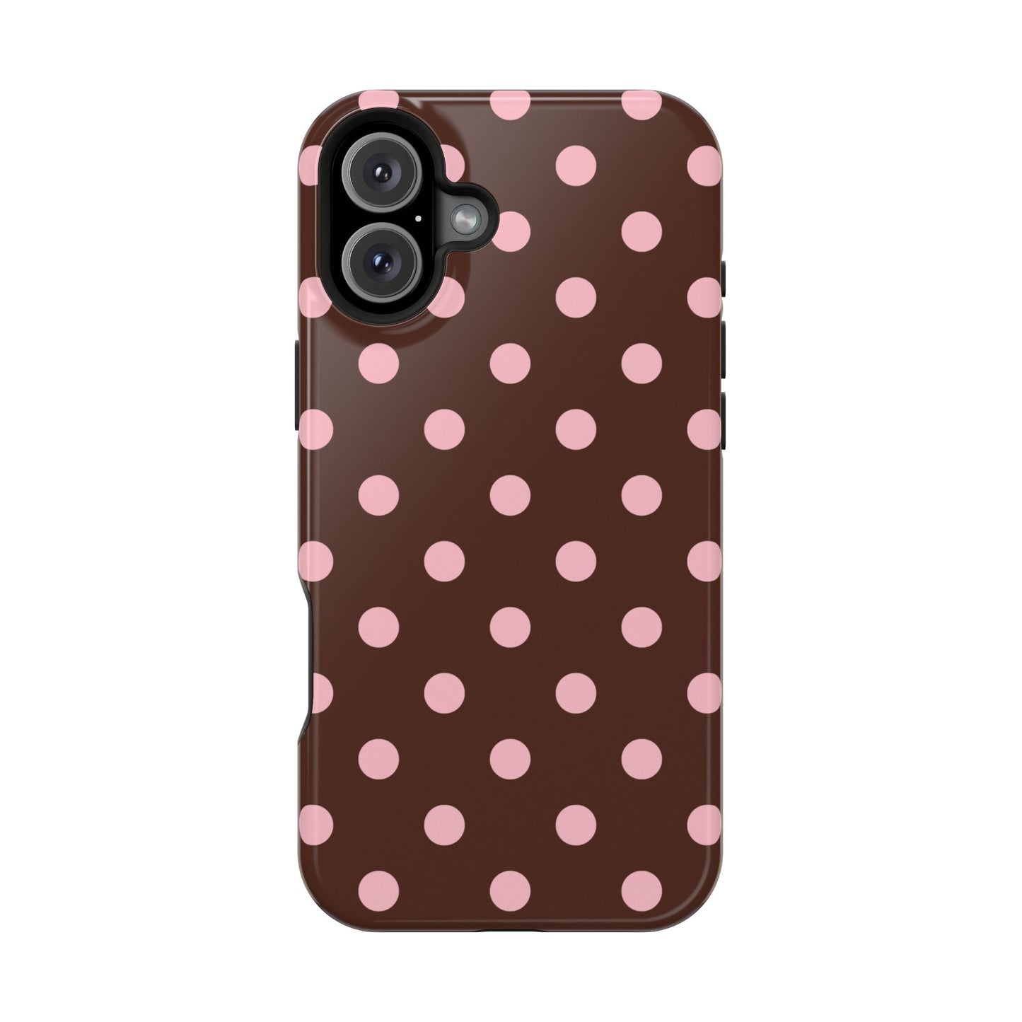 Pink Latte Polka Dots iPhone Case