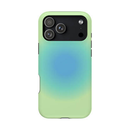 Blue & Green Aura iPhone Case