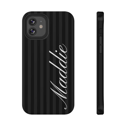Custom Black Stripes iPhone Case