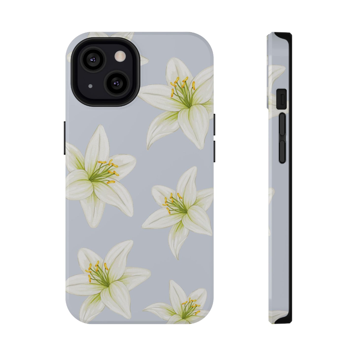 Blue Tiger Lily iPhone Case