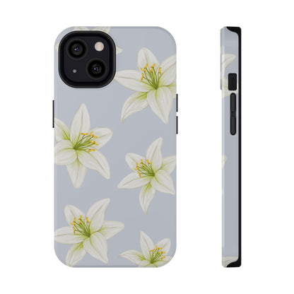 Blue Tiger Lily iPhone Case