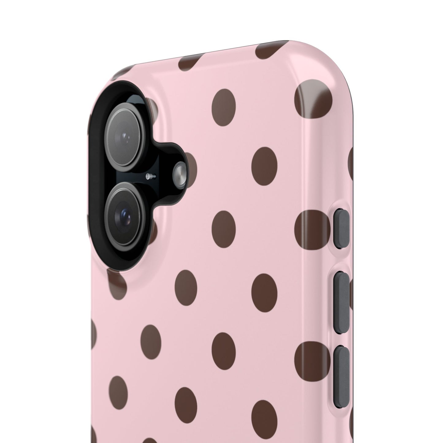 Strawberry Mocha Polka Dots iPhone Case