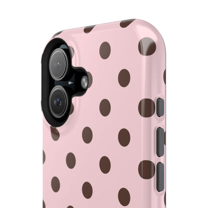 Strawberry Mocha Polka Dots iPhone Case