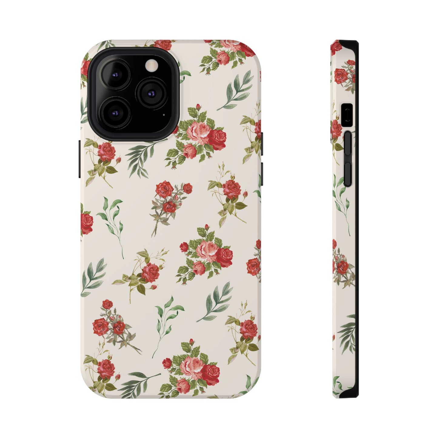 Red Vintage Roses iPhone Case