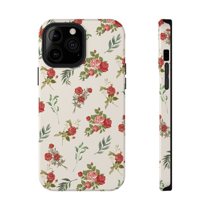 Red Vintage Roses iPhone Case